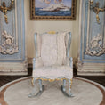 Load image into Gallery viewer, June Clinkscales Miniature Rococo Nursery Rocking Chair Gilt Blue
