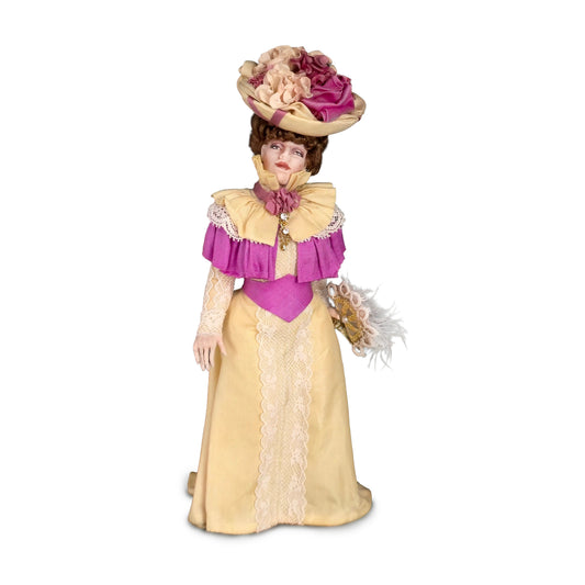 James Carrington Victorian Lady Doll in Silk Couture Ensemble