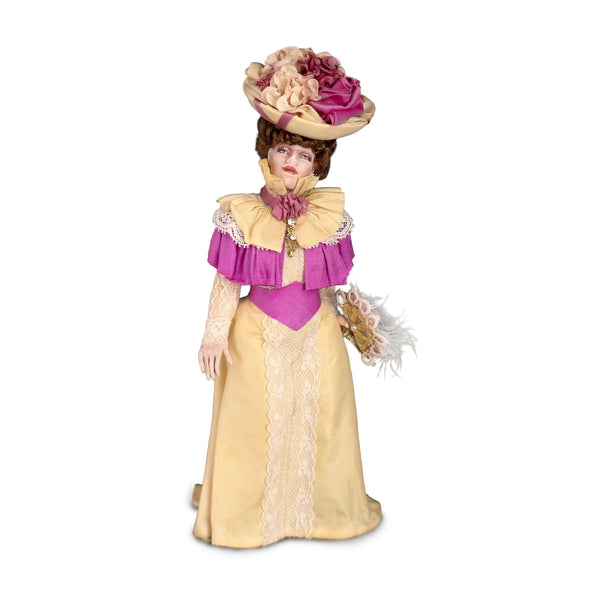 James Carrington Victorian Lady Doll in Silk Couture Ensemble
