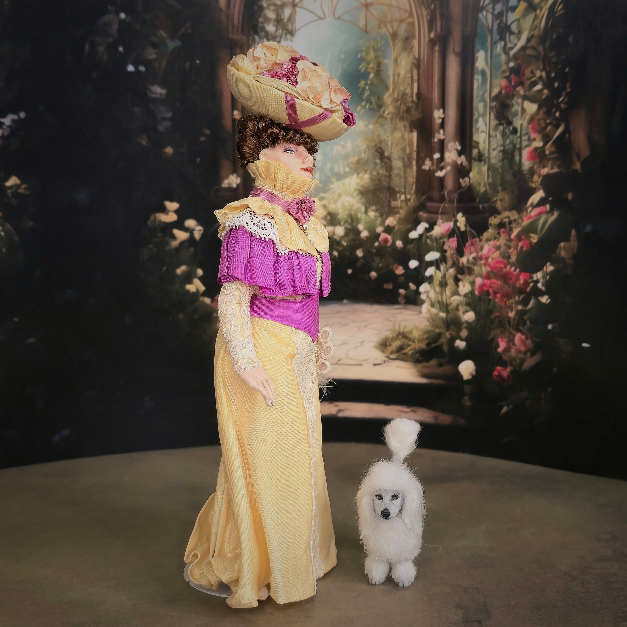 James Carrington Victorian Lady Doll in Silk Couture Ensemble