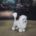 Load image into Gallery viewer, Vintage Miniature White Poodle Dog Figure Artisan Dollhouse Pet
