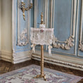 Load image into Gallery viewer, Miniature Victorian Lace Collar on Hanger Dollhouse Accessory
