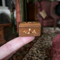Load image into Gallery viewer, John Davenport Miniature Inlay Wood Lidded Letter Box RARE 1993

