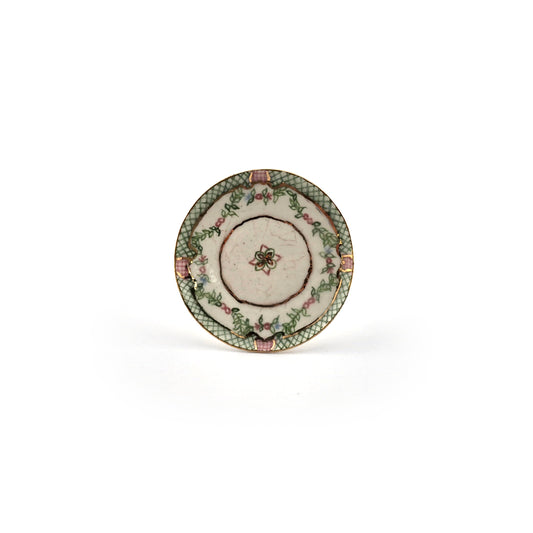 Hand painted Teresa Welch plate, front