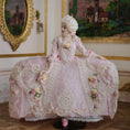 Load image into Gallery viewer, Lady Valentine Rococo Porcelain Doll with Pink Silk Panniers by Dana Burton
