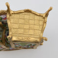 Load image into Gallery viewer, John J. Hodgson Gold-Leafed Peacock Upholstered Settee & Armchairs 3-Piece Living Room Set
