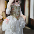 Load image into Gallery viewer, Rococo Era Boudoir Lady Doll With Glass Perfume Bottle Clay

