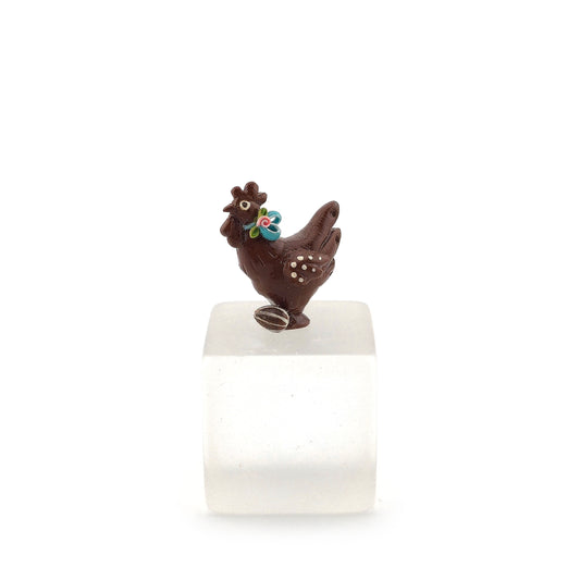 Miniature Easter Springtime Chocolate Hen Confectionery Figure