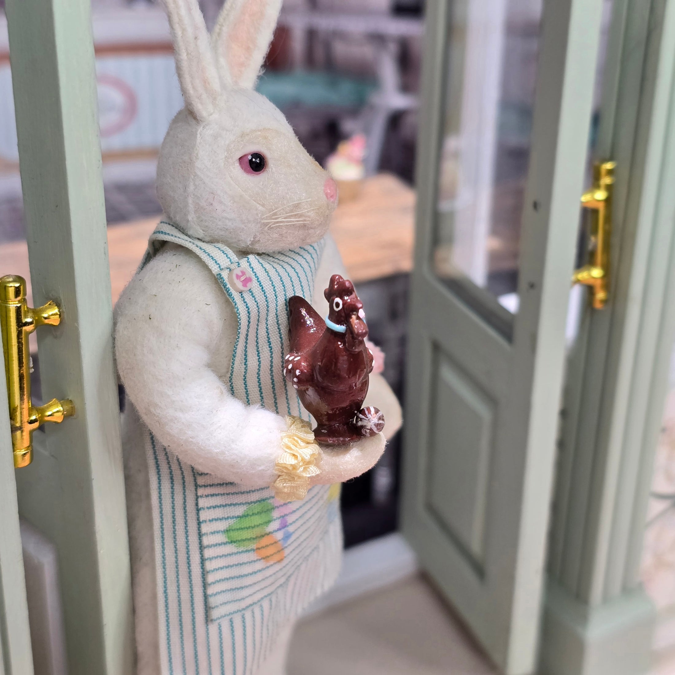 Miniature Easter Springtime Chocolate Hen Confectionery Figure