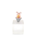 Load image into Gallery viewer, Paris Miniatures France OOAK Pink Sugar Easter Egg in Painted Metal Basket
