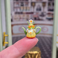 Load image into Gallery viewer, Jacqueline Dunn Scottish Figural Daffodil Teapot Miniature Spring Tea Scene
