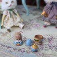 Load image into Gallery viewer, Diane Jones Hand-Painted Easter Bunny Nesting Doll Set with Chick 1995

