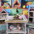 Load image into Gallery viewer, Jacqueline Dunn OOAK Spring Easter Bunny Sculpted Clay Wall Shelf UK
