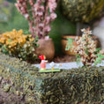 Load image into Gallery viewer, Folk Art Hand-Carved Wooden Girl with Goose Shelf Sitter Miniature
