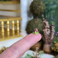 Load image into Gallery viewer, Porcelain Bunny with Water Pail Shelf Sitter Miniature Figurine OOAK

