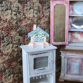 Load image into Gallery viewer, Folk Art Hand Painted House Wall Peg Kitchen Shelf Karen Markland
