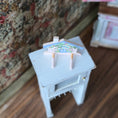 Load image into Gallery viewer, Folk Art Hand Painted House Wall Peg Kitchen Shelf Karen Markland

