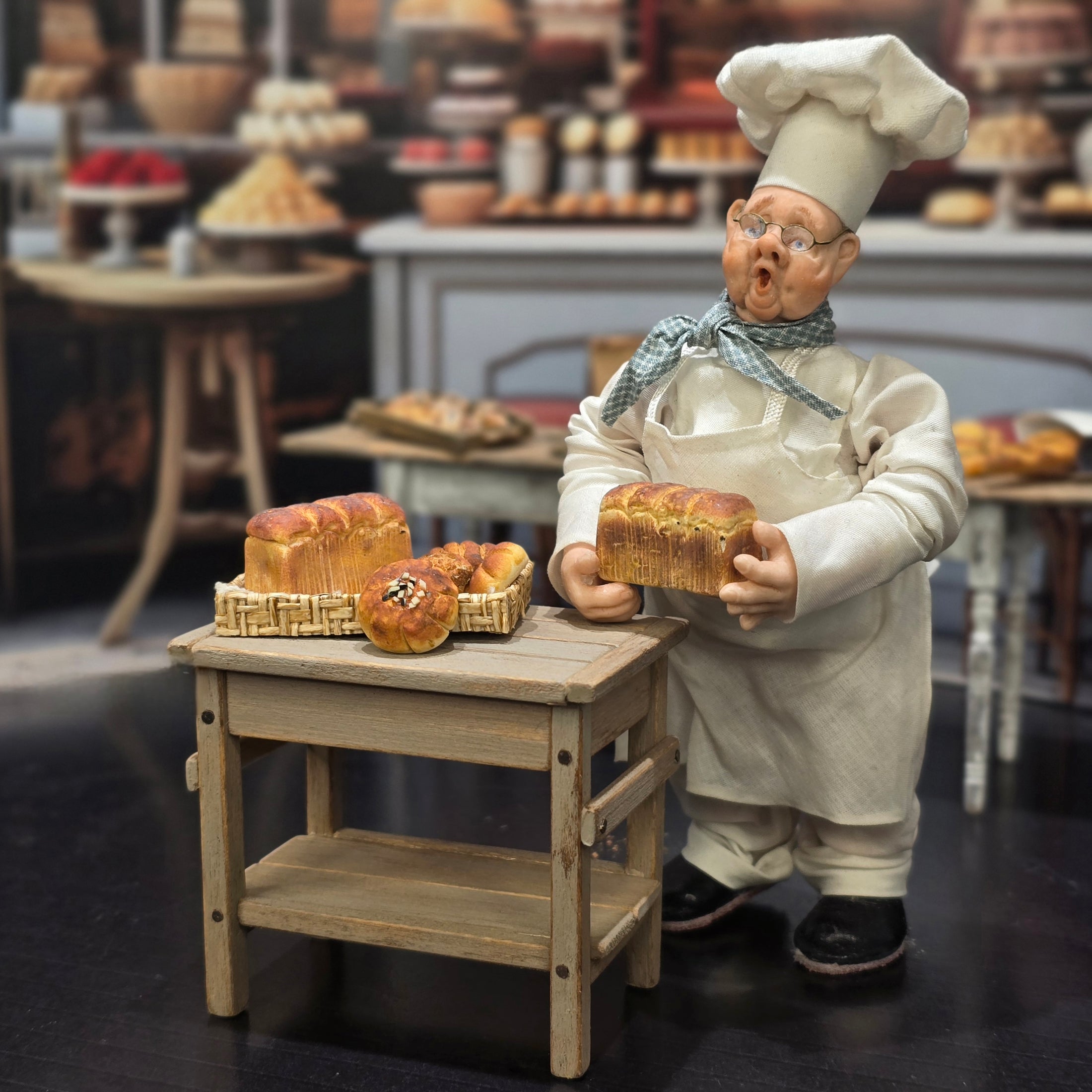 Tomo Tanaka Nunu’s House Artisan Woven Bread Basket Set Miniature