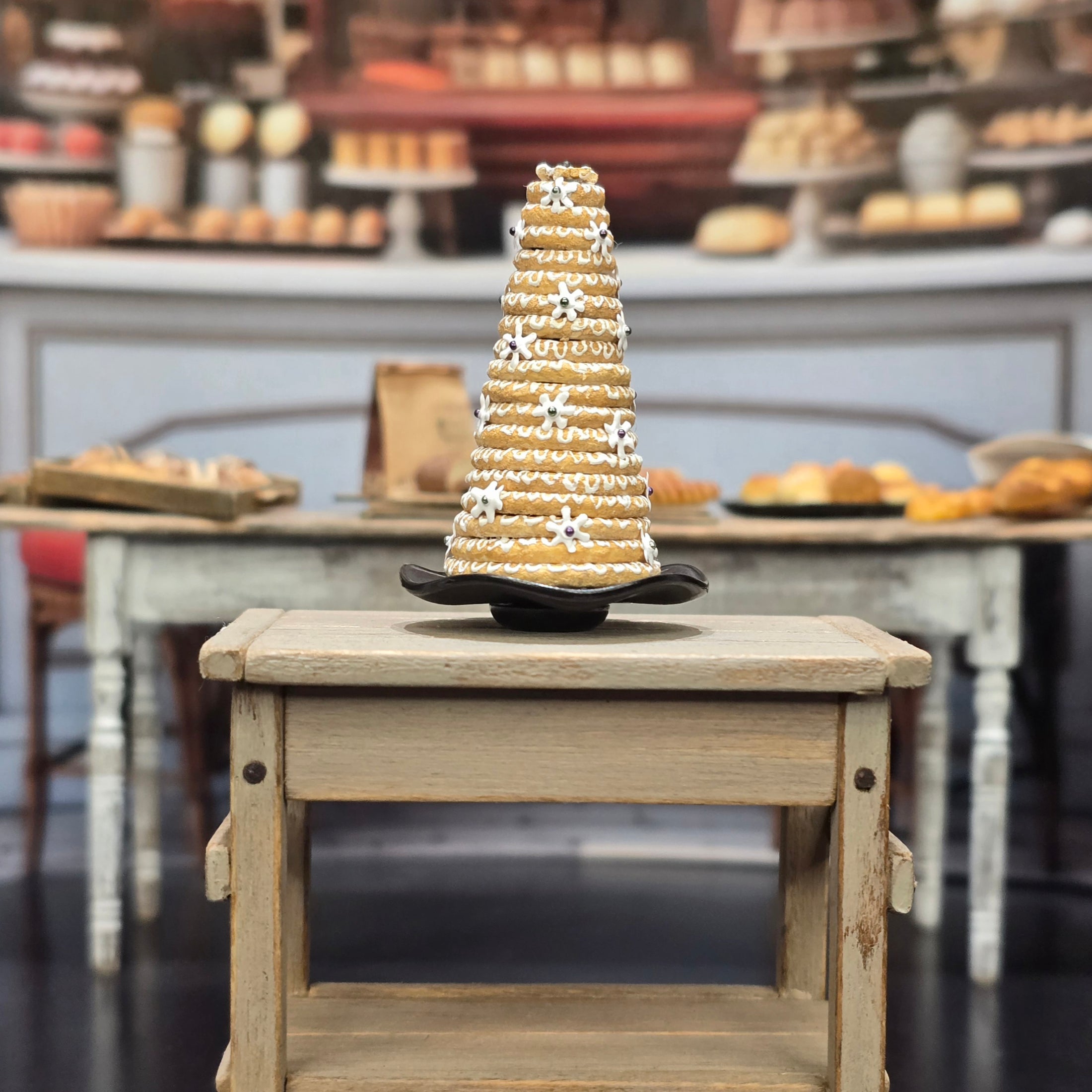 Artisan Handcrafted Norwegian Danish Kransekake Celebration Wedding Tower Cake