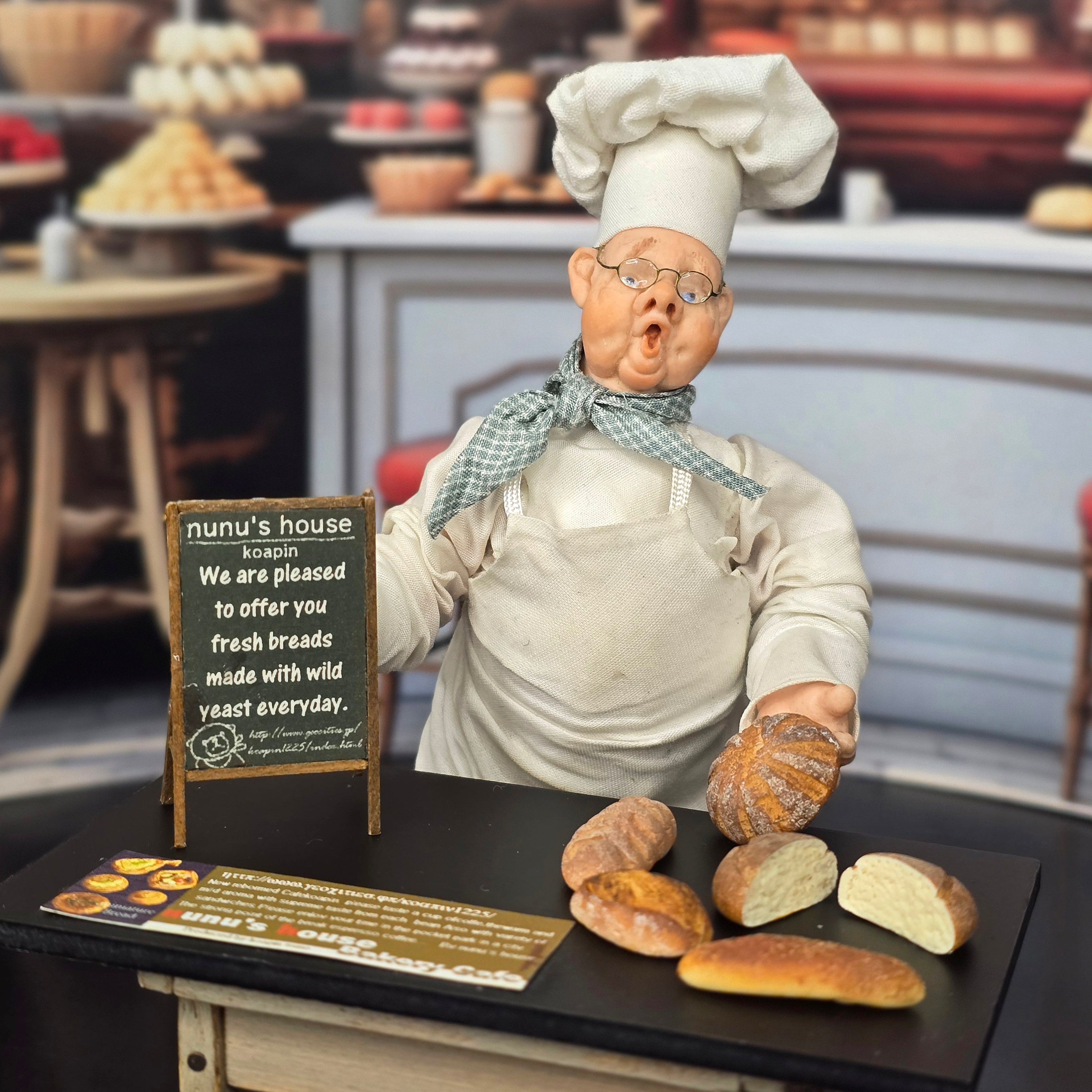Tomo Tanaka Nunu's House Artisan Bread Display and Bakery Signs