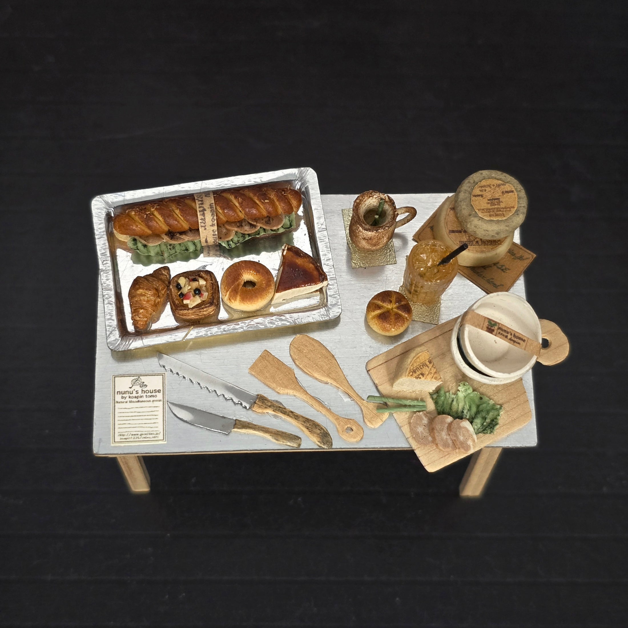 Tomo Tanaka Nunu’s House Bakery Table Food Diorama Miniature