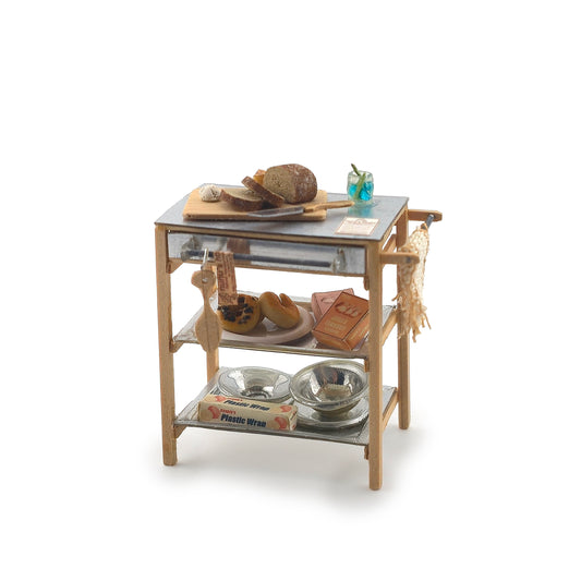 Tomo Tanaka Nunu’s House Butcher’s Block Baking Table Diorama Miniature
