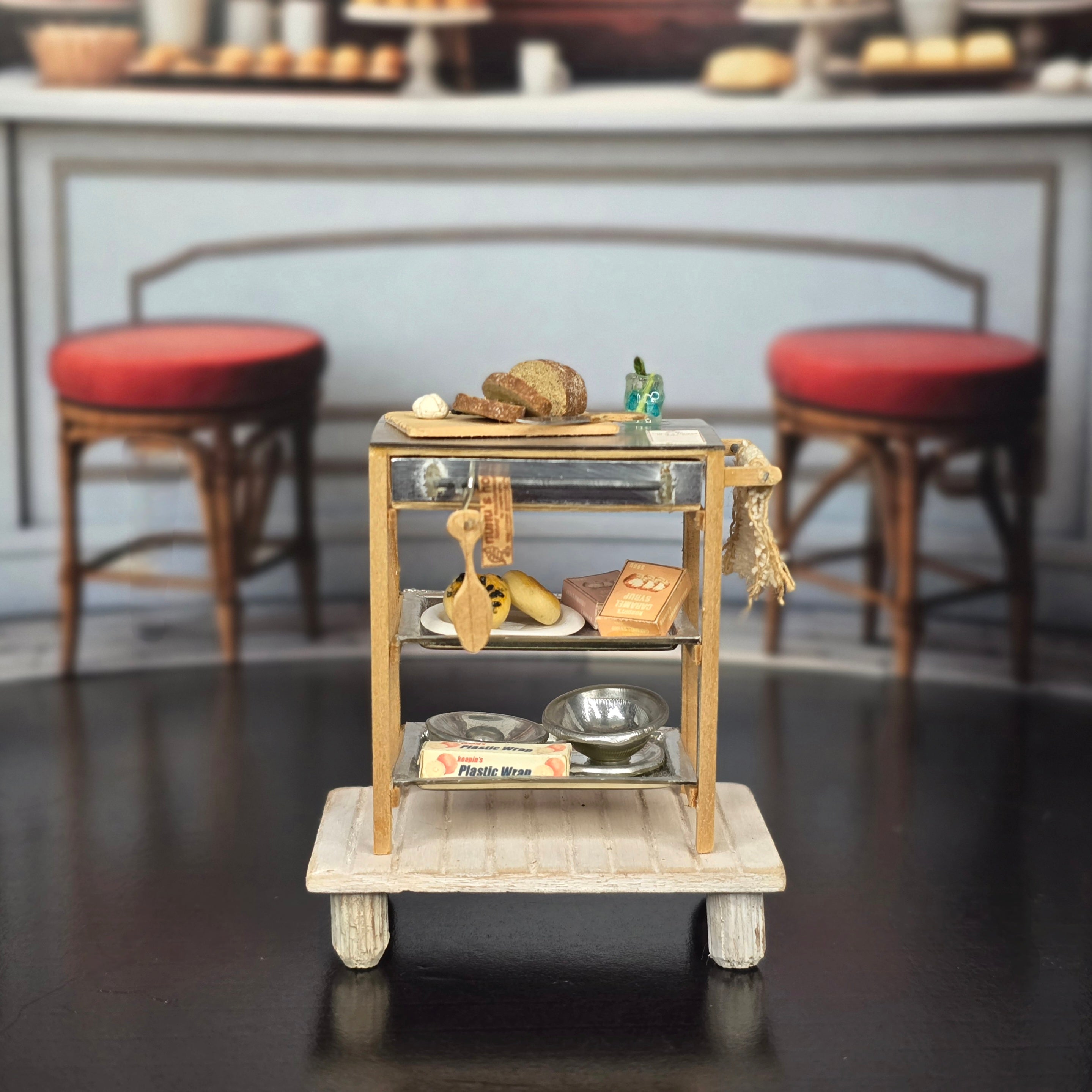 Tomo Tanaka Nunu’s House Butcher’s Block Baking Table Diorama Miniature