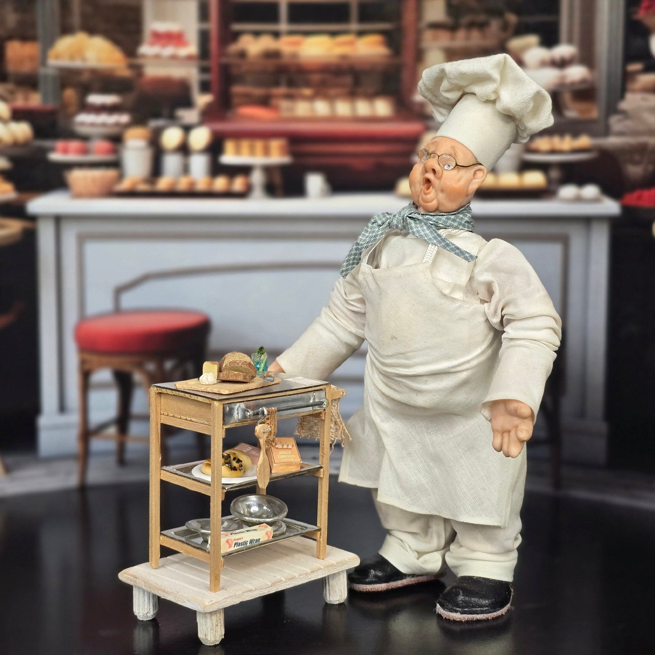 Tomo Tanaka Nunu’s House Butcher’s Block Baking Table Diorama Miniature