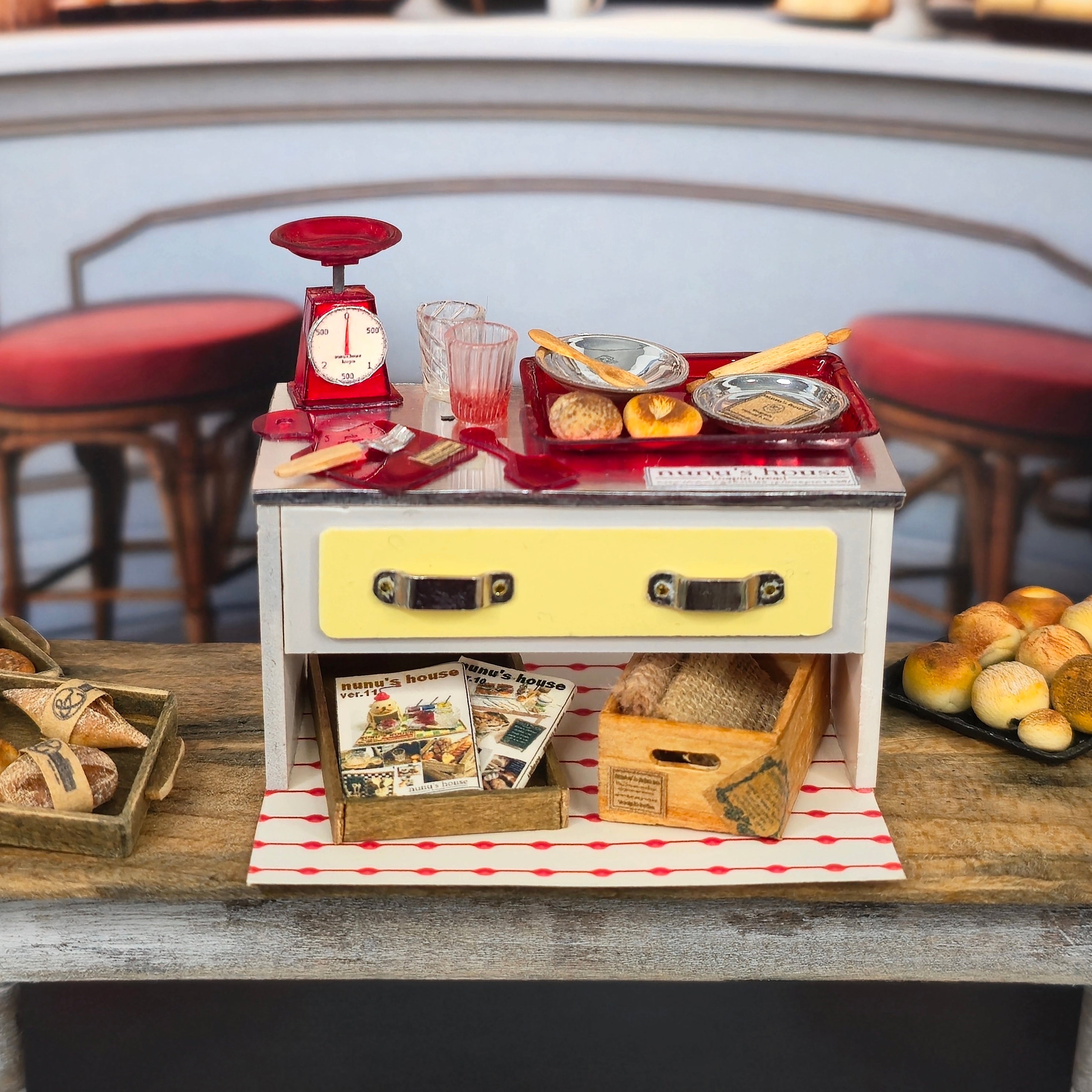 Tomo Tanaka Nunu’s House Baking Counter Cooking Diorama Miniature