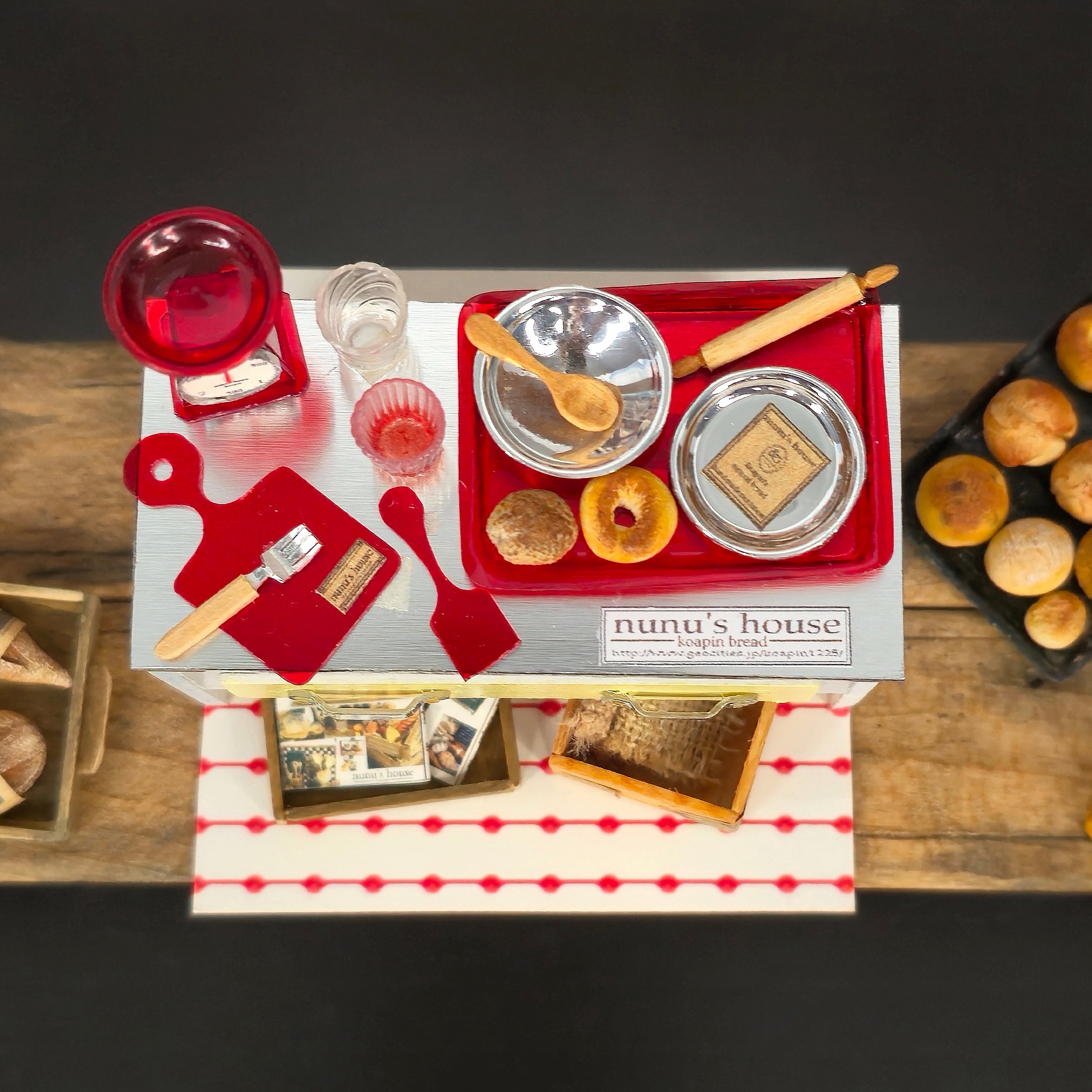 Tomo Tanaka Nunu’s House Baking Counter Cooking Diorama Miniature