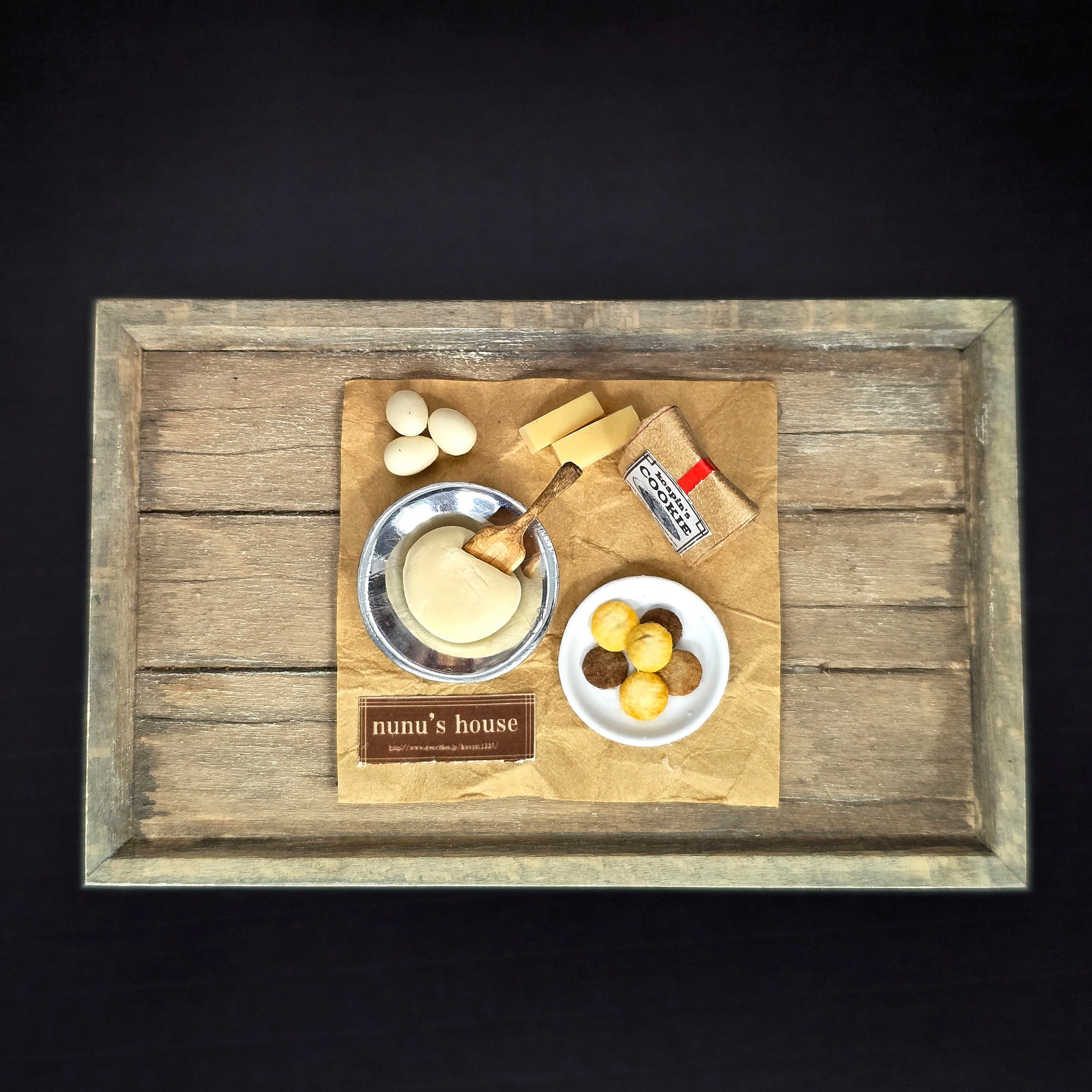 Tomo Tanaka Nunu’s House Cookie Baking Scene Diorama Miniature Artisan Food