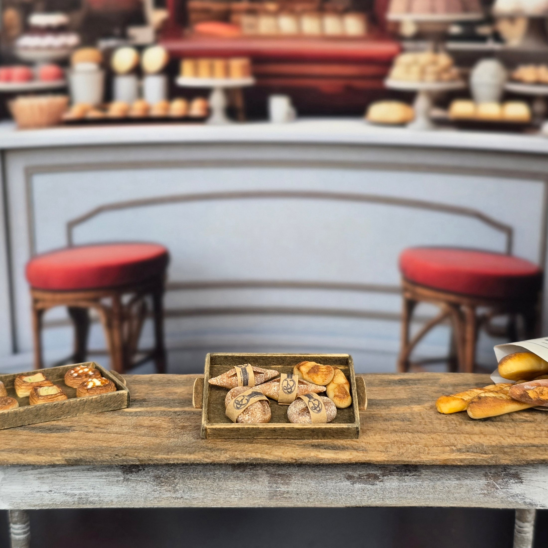 Tomo Tanaka Nunu’s House Wrapped Rustic Artisan Bread in Bakery Tray