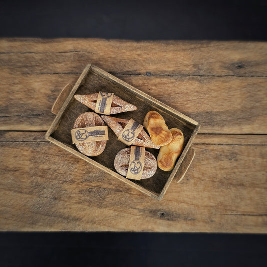Tomo Tanaka Nunu’s House Wrapped Rustic Artisan Bread in Bakery Tray