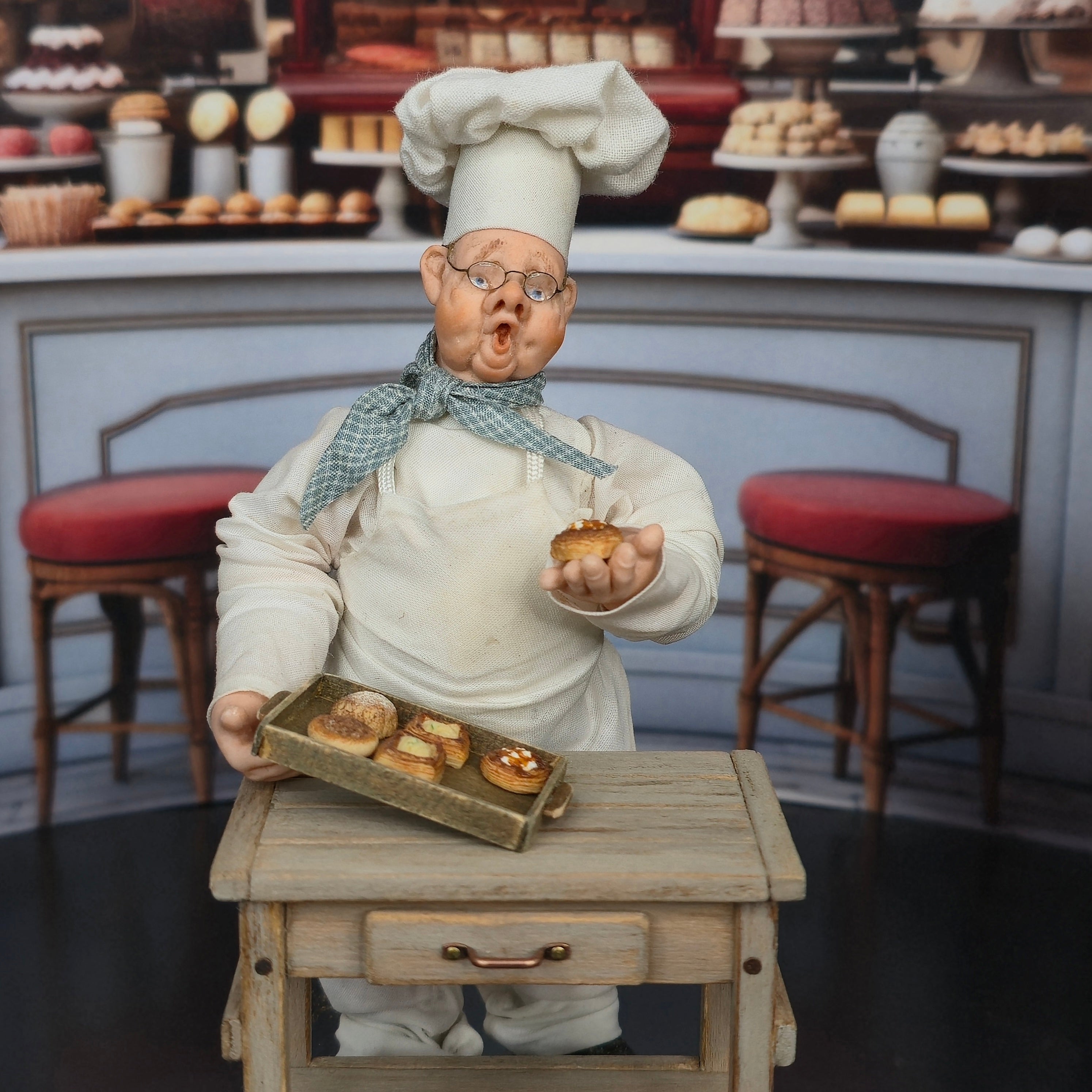 Tomo Tanaka Nunu’s House Danish Pastry Tray Bakery Display Artisan Miniature