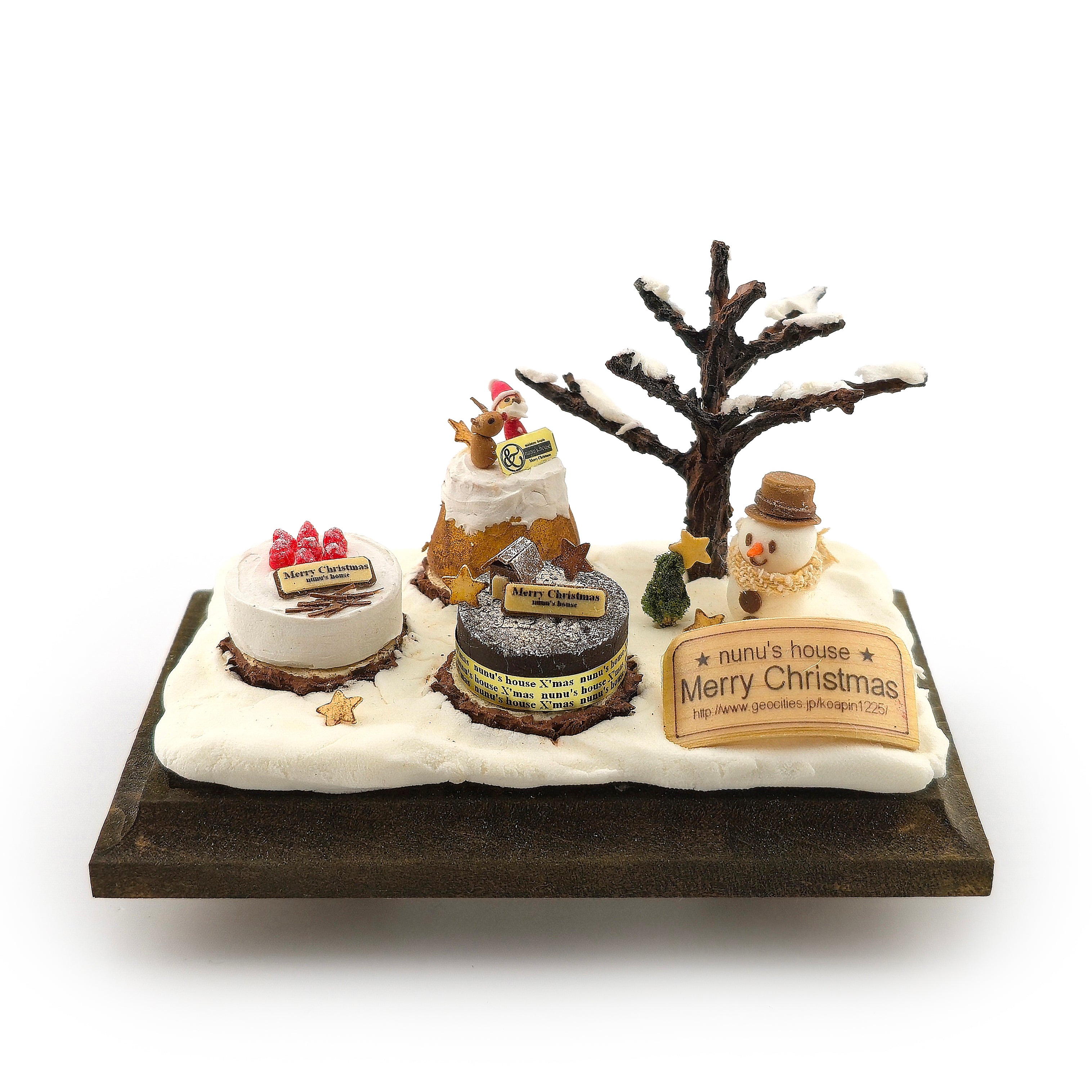 Tomo Tanaka Nunu’s House Christmas Cake Diorama Artisan Miniature