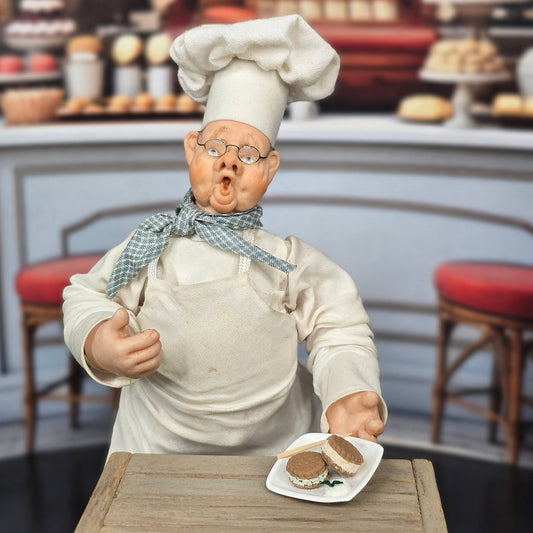 Tomo Tanaka Nunu’s House Ice Cream Cookie Sandwiches on Plate Artisan Miniature