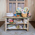 Load image into Gallery viewer, RESERVED FOR D ENGUITA Aida Pravia Peter Rabbit Dressed Country Sink Cabinet Diorama OOAK Spain
