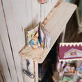 Load image into Gallery viewer, Storybook Shelf Sitter With Peter Rabbit Figure Dollhouse Miniature Nursery Decor
