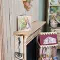 Load image into Gallery viewer, Storybook Shelf Sitter With Peter Rabbit Figure Dollhouse Miniature Nursery Decor
