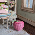 Load image into Gallery viewer, Hand Woven Children's Wicker Apple Basket Storage Piece Dollhouse Miniature OOAK
