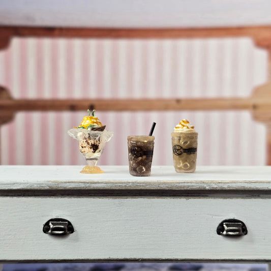 Tomo Tanaka Nunu’s House Ice Cream Sundae and Café Drinks Set Miniature