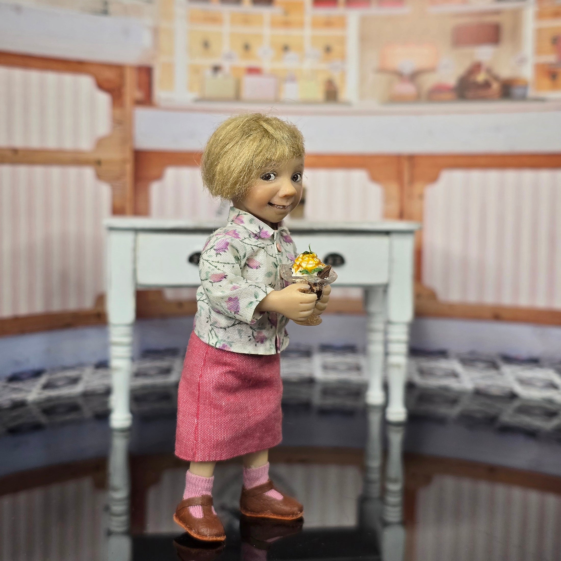 Tomo Tanaka Nunu’s House Ice Cream Sundae and Café Drinks Set Miniature