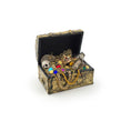 Load image into Gallery viewer, Miniature Pirate Treasure Chest Filled With Gold & Jewels Bounty Dollhouse
