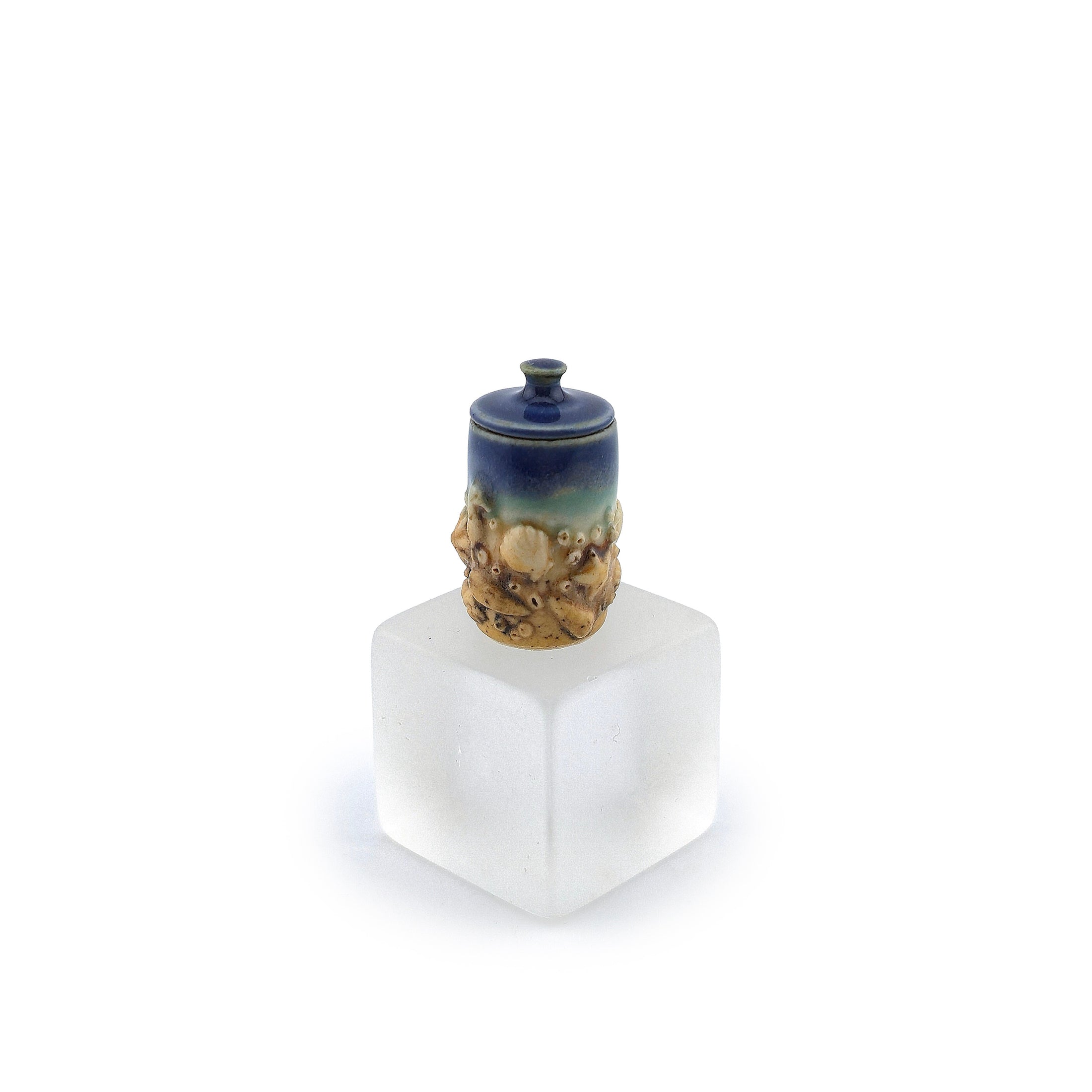 Susan Van Tubbergen "Of the Sea" Lidded Ginger Jar Dollhouse Miniature