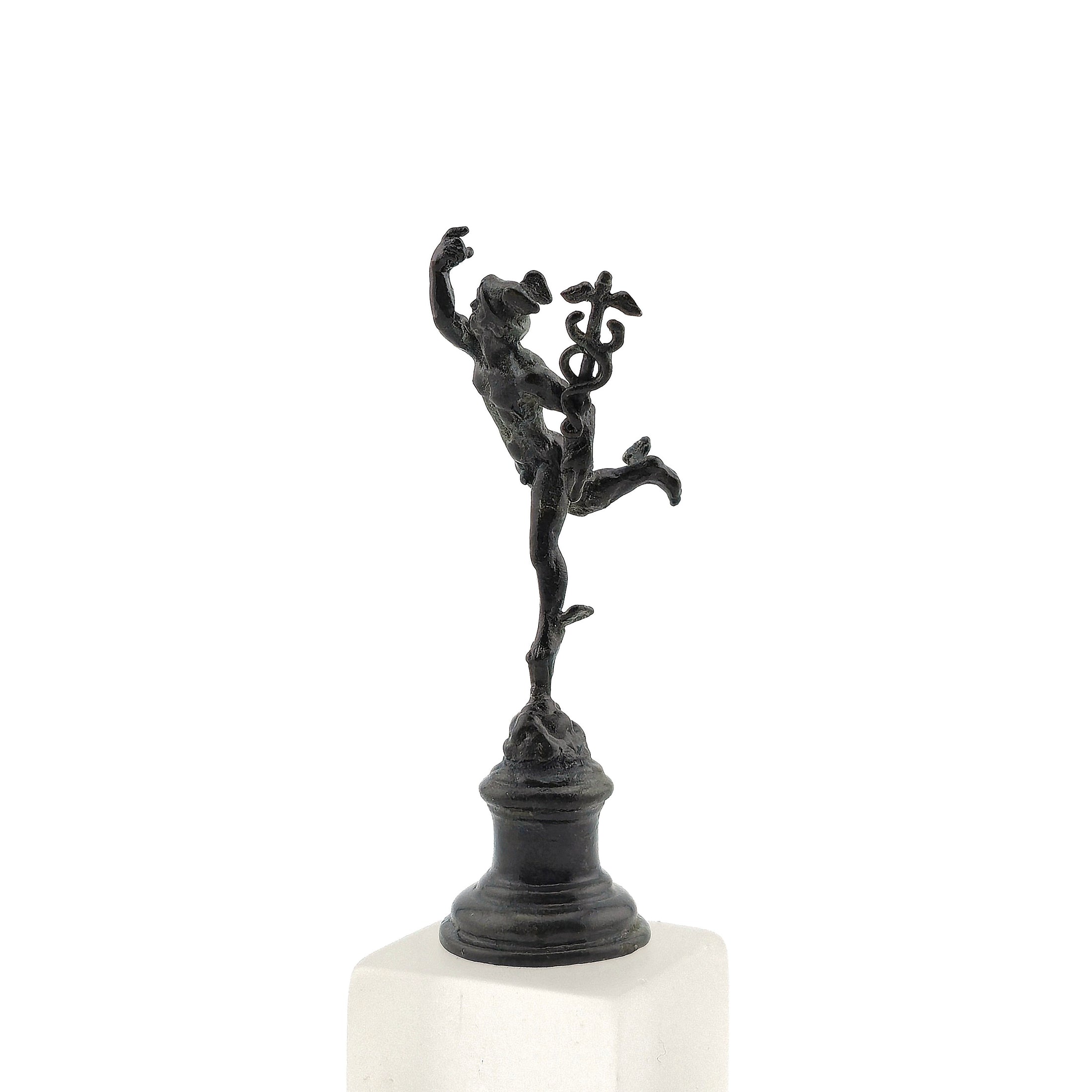 Joseph Addotta "Flying Mercury" Bronze Dollhouse Miniature Sculpture
