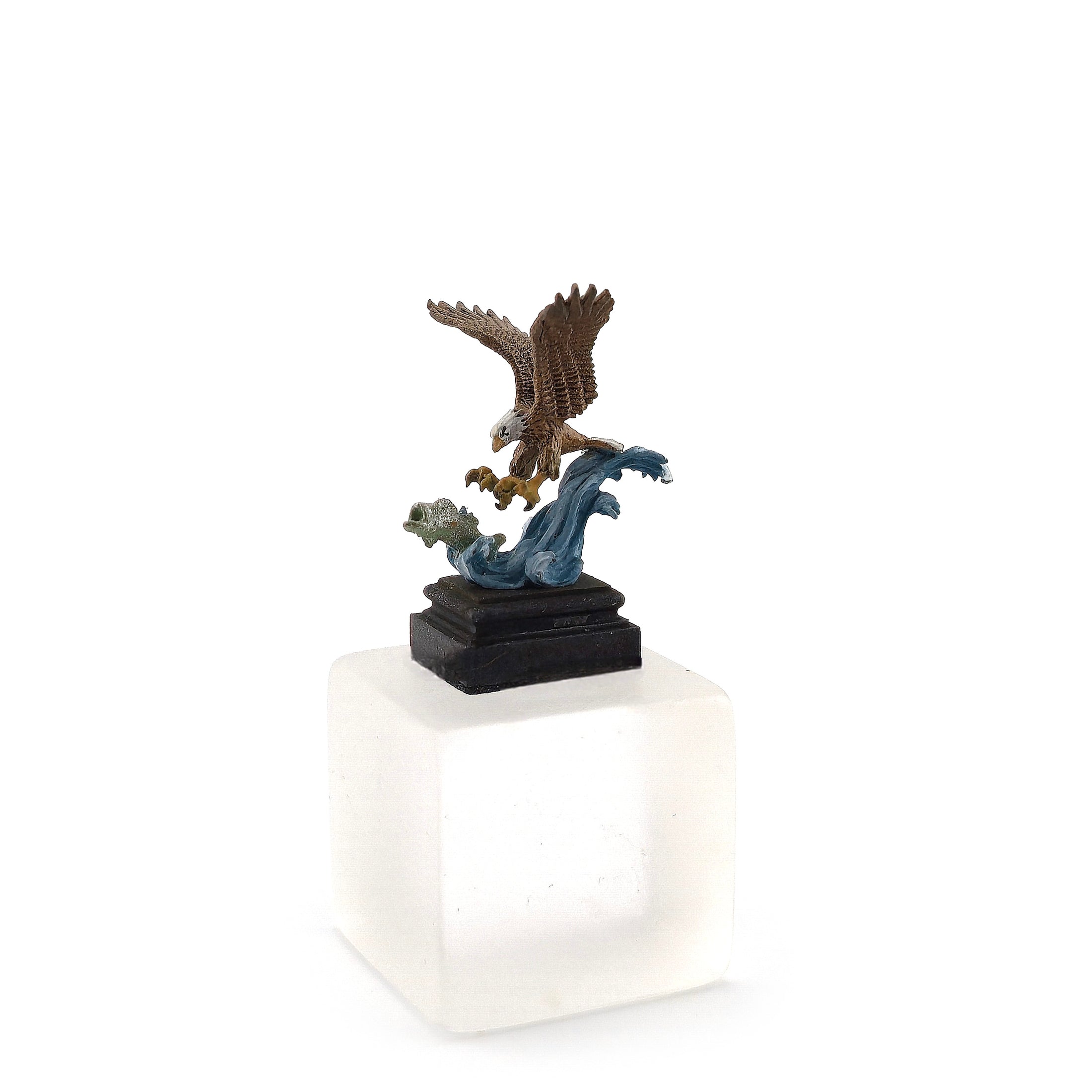 Daniel Kronberg "Eagle Fishing" Bronze Sculpture Dollhouse Miniature