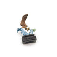 Load image into Gallery viewer, Daniel Kronberg "Eagle Fishing" Bronze Sculpture Dollhouse Miniature
