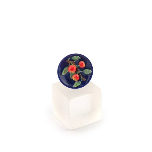IGMA Susan Van Tubbergen Trompe l'Oeil Majolica Apple Plate