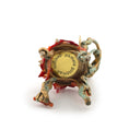 Load image into Gallery viewer, Pamela Goldman Coral-Red Shell Dining Set with Glass Top OOAK

