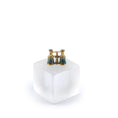 Load image into Gallery viewer, Eugene Kupjack Gold Plated Sterling & Blue Enamel Binoculars
